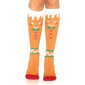 Leg Avenue Gingerbread Men Knee High Socks